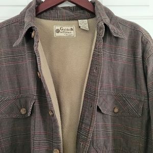 Vintage Canyon Guide & Outfitters Flannel fleece Lined Shacket Men's size L